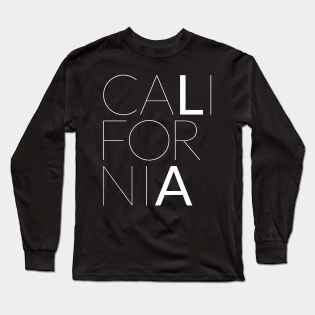 L.A. California (Azure) Long Sleeve T-Shirt by VectorVectoria